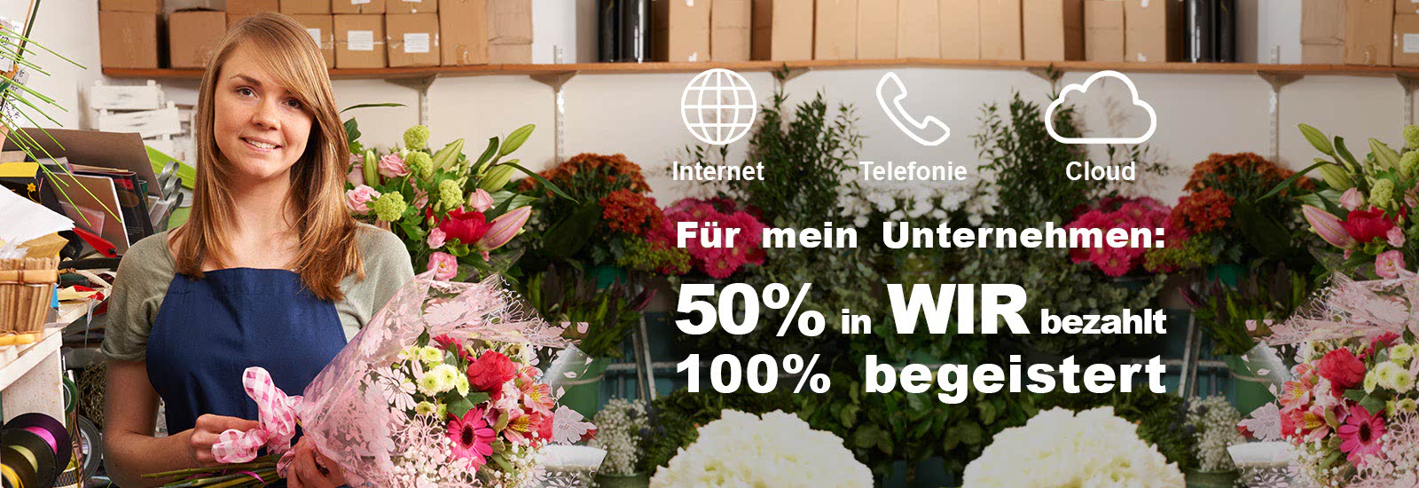 Für mein Unternehmen: 50% in WIR bezahlt — 100% begeistert